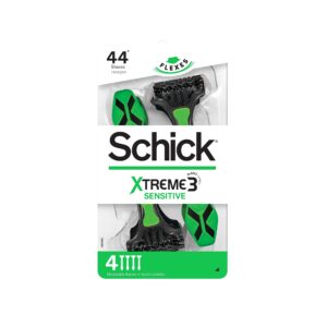 Schick Xtreme 3 Sensitive Skin Disposable Razors for Men, Disposable Razors, 4 Count (Pack of 3 ), Packaging May Vary - Image 1