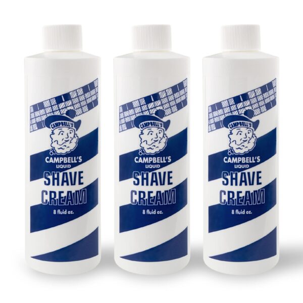 Campbell?s Liquid Shave Cream, Barber Shaving Cream, Professional Shaving Supplies and Products, 8 Ounces, (Pack of 3) - Image 2