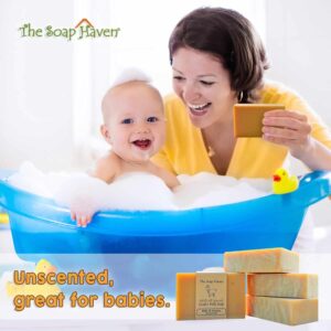 4 Goat Milk Soap Bars with Honey - Handmade in USA. All Natural Soap - Unscented, Fragrance Free, Fresh Goats Milk. Wonderful for Sensitive Skin and B - Image 4