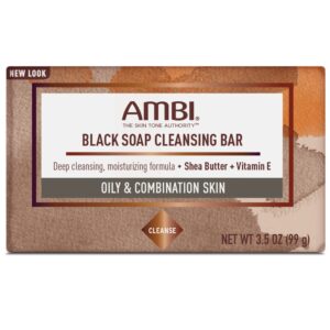 Ambi Skincare Black Soap with Shea Butter, 3.5 Oz. - Image 2