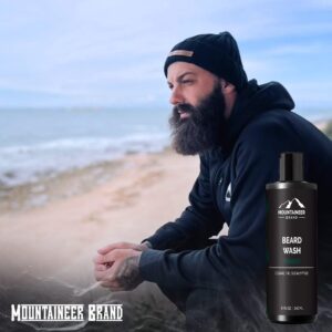 Mountaineer Brand Beard Wash For Men | 100% Natural Beard Shampoo | Thick Cleaning Softening Lather for Hair and Skin | Hydrate and Detangle | Groomin - Image 5