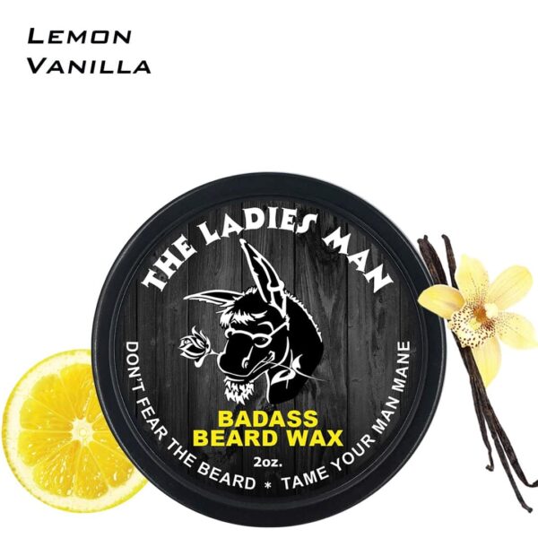 Badass Beard Care Beard Wax for Men - The Ladies Man Scent, 2 oz - Softens Beard Hair, Leaves Your Beard Looking and Feeling More Dense - Image 2