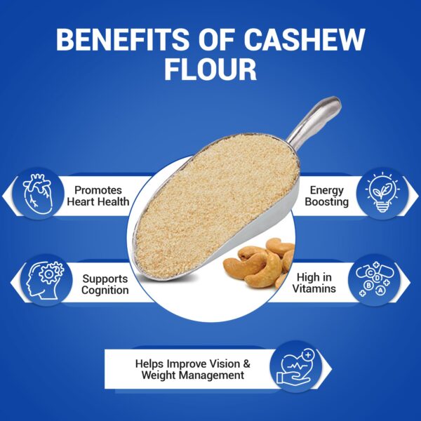 Wellbee's Cashew Flour - Gluten Free Nut Flour - Finely Ground Powder For Baking - Non GMO - No Additives - SCD Approved (1 LB.) - Image 4