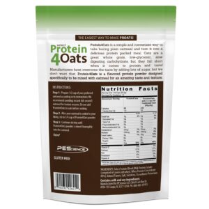 PEScience Select Protein4Oats, Apple Cinnamon, 12 Serving, Whey and Casein Blend for Oats and Oatmeal - Image 5