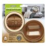 Slipstick CB840 3-1/4 Inch Bed Roller / Furniture Wheel Gripper Caster Cups (Set of 4) Caramel Color,Large