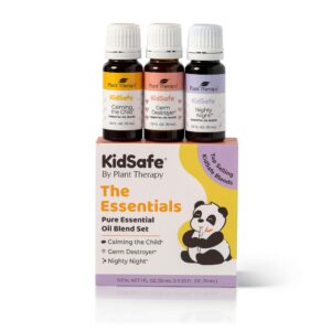 Plant Therapy KidSafe The Essentials Blend Set 100% Pure, Undiluted, Therapeutic Grade, KidSafe Essential Oils for Calming, Sleep, and Immune Support, - Image 1