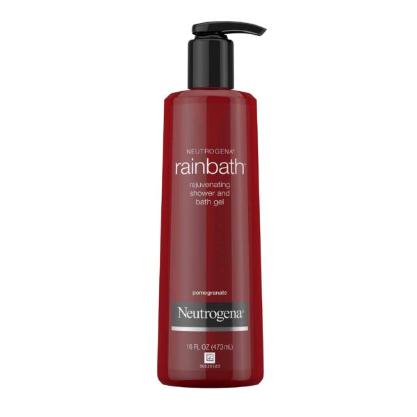 Neutrogena Rainbath Rejuvenating and Cleansing Shower and Bath Gel, Moisturizing Body Wash and Shaving Gel with Clean Rinsing Lather, Pomegranate Scen