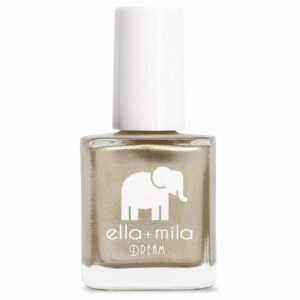 ella+mila Gilded Nail Polish, Professional Quick Dry, Long-Lasting & Chip-Resistant, Metallic Gold, 17-Free Formula, Vegan, Cruelty-Free, 0.45 fl oz - Image 1