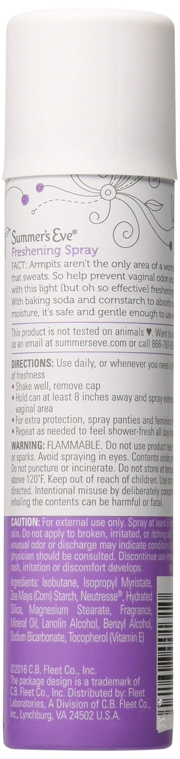 Summer's Eve Feminine Deodorant Spray, Ultra Extra Strength, 2 Count - Image 3