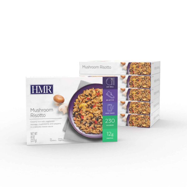 HMR Mushroom Risotto Entr?e | Pre-packaged Lunch or Dinner to Support Weight Loss | Ready to Eat | Vegetarian | 12g of Protein | Low Calorie Food | 8o - Image 3