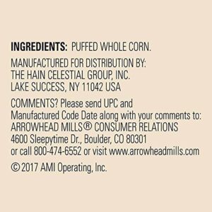 Arrowhead Mills Cereal, Puffed Corn, 6 Ounce (Pack of 12) - Image 3