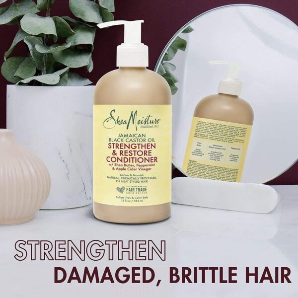 Shea Moisture Jamaican Black Conditioner Strength/Grow 13 Ounce (384ml) (2 Pack) - Image 3