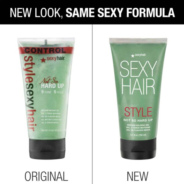 SexyHair Style Not So Hard Up Medium Holding Gel, 5.1 Oz | Flexible Formula | Allows for Re-Styling | All Hair Types - Image 5