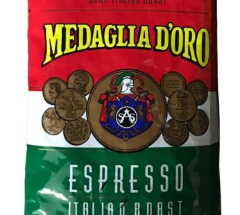 Medaglia D’Oro Whole Bean Italian Roast Espresso Coffee, 17 Ounce