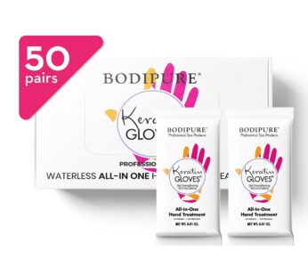 Bodipure All-In-1 Moisturizing Hand Mask | Keratin & Vitamin E Hand Mask for Dry Cracked Hands | Natural Moisturizing Gloves Formula | Strengthen Nail