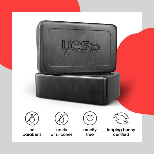 Yes To Tomatoes Clear Skin Activated Charcoal Bar Soap 7 oz (Pack of 6) - Image 5