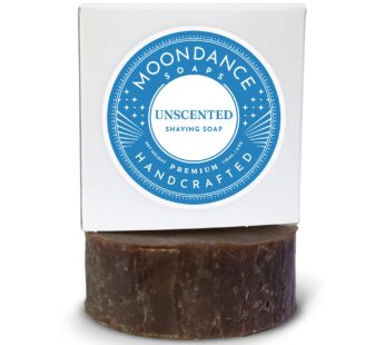 MOONDANCE SOAPS Shaving Soap – Unscented Shave Bar Soap – 4 oz bar More
