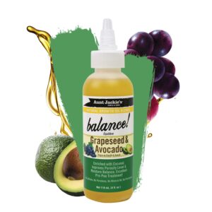 Aunt Jackie's Natural Growth Oil Blends Balance - Grapeseed and Avocado, Pre-Shampoo Treatment, Improves Porosity and Moisture Balance, 4 oz - Image 2