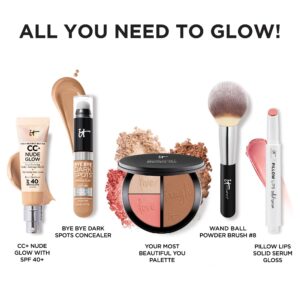 IT Cosmetics Your Most Beautiful You Anti-Aging Matte Bronzer, Radiance Luminizer & Brightening Blush Palette - With Hydrolyzed Collagen, Silk & Pepti - Image 5