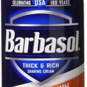 Barbasol Thick & Rich Shaving Cream, Sensitive Skin 10 oz (Pack of 3) - Image 1