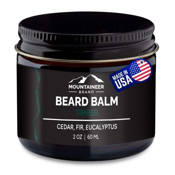 Mountaineer Brand Beard Balm for Men | All Natural Leave-In Conditioner to Moisturize Dry Itchy Skin | Beard Butter Hydrates, Softens and Tames Flyawa