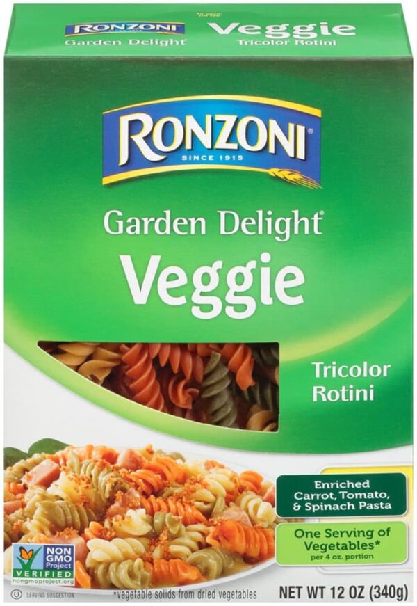 Ronzoni Garden Delight Rotini, 12-Ounce
