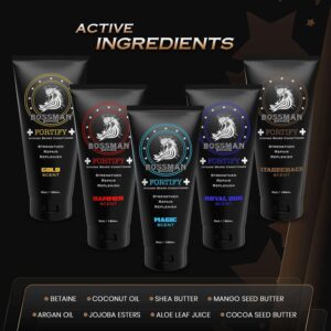 Bossman Beard Conditioner Variety Pack - Softener and Moisturizer Beard Grooming Care Kit for Men - Beard Cream and Lotion - Made in USA - 6 Scents - Image 8