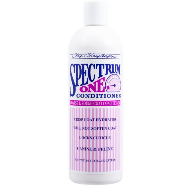 Chris Christensen Spectrum One Dog Conditioner, Coarse and Rough Coat, Groom Like a Professional, Repairs and Protects, Maintains Inner Cortex Hydrati