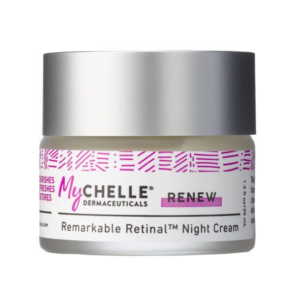 MyChelle Dermaceuticals Remarkable Retinal Night Cream Nutrient-Rich Moisturizer with Vitamin A Retinaldehyde for All Skin Types, Cruelty Free, Vegan,