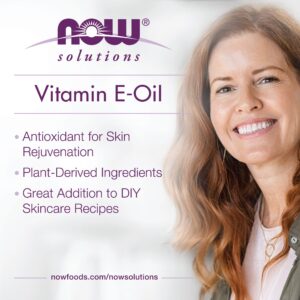 NOW Solutions, E-Oil 23,000 IU, Natural Skin Rejuvenation, Skin Moisturizer, 1-Ounce - Image 4