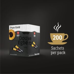 Douwe Egberts Pure Gold Instant Coffee Sticks, 200x1.5g, 200 portions - Image 3