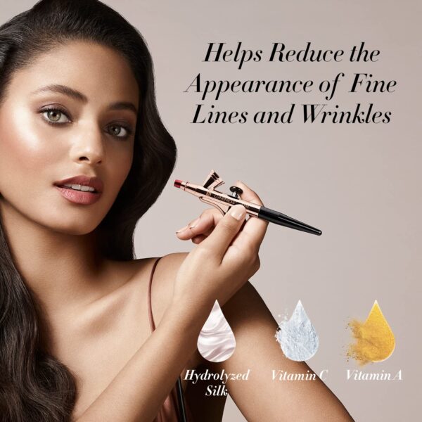 Luminess Air Silk 4-In-1 Airbrush Foundation- Foundation, Shade 040 (.5 Fl Oz) - Sheer to Medium Coverage - Anti-Aging Formula Hydrates and Moisturize - Image 4