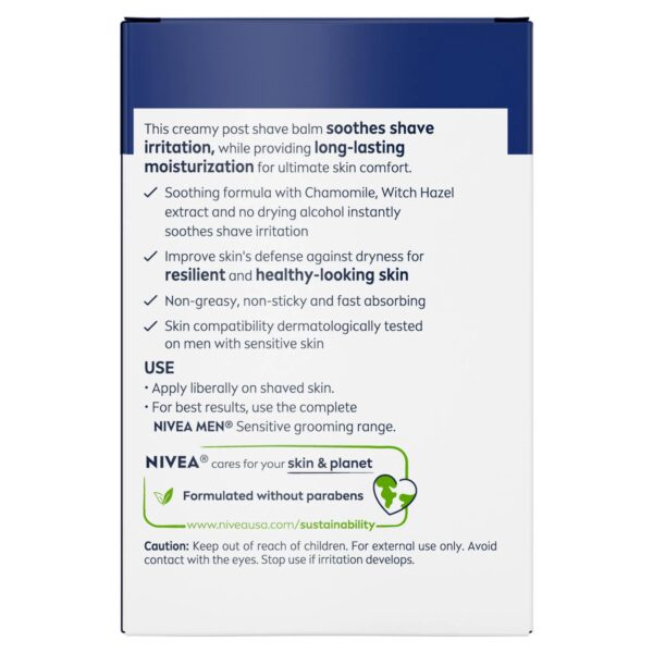 NIVEA FOR MEN Sensitive Post Shave Balm 3.30 oz (Pack of 2) - Image 9