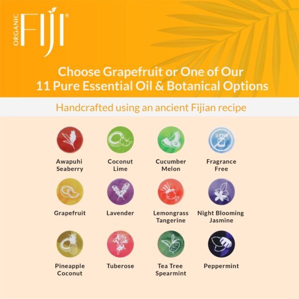 Coco Fiji Soap Bar for Face and Body Infused With Organic Coconut Oil, Grapefruit, Essential Oil, Natural Soap for Moisturizing & Pore Purifying Skin, - Image 8