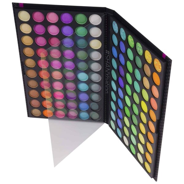 SHANY Highly Pigmented Eye Makeup Palette, 120 Matte Shimmer Metallic Eyeshadow Pallet with Long Lasting and Blendable Natural Colors - Classic Neon - Image 6