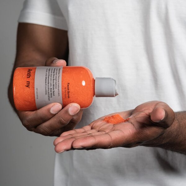 Anthony Facial Scrub ? Men?s Exfoliating Face Wash with Vitamin C, Aloe, Chamomile and Algae for Deep Cleansing and Detoxifying 8 Fl Oz - Image 3