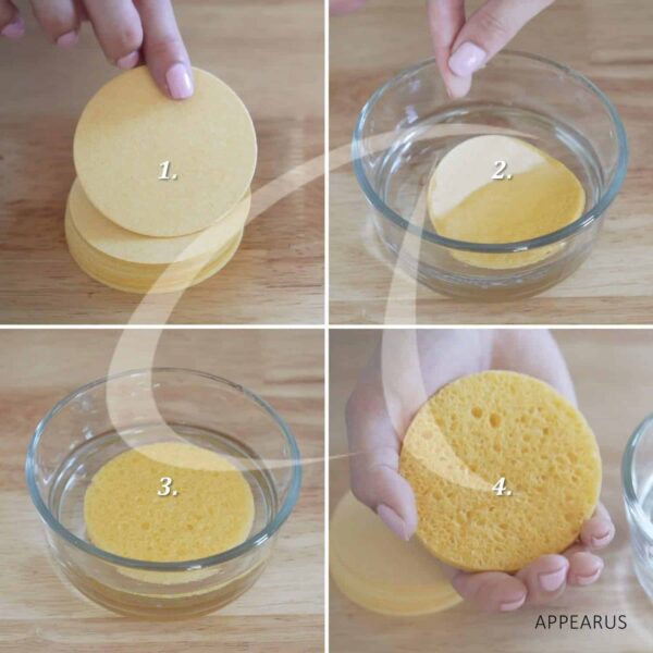 Facial Sponges - APPEARUS Compressed Natural Cellulose Face Sponge - Made in USA - Spa Sponges for Face Cleansing, Massage, Pore Exfoliating, Mask, Ma - Image 5
