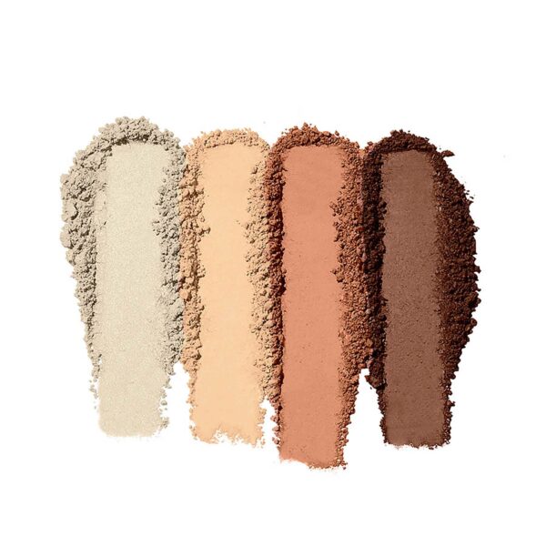 e.l.f. Contour Palette, 4 Shades, Customizable, Easy to Apply, Sculpts, Shades, Brightens, Light/Medium, Infused with Vitamin E, All-Day Wear, 0.56 Oz - Image 2
