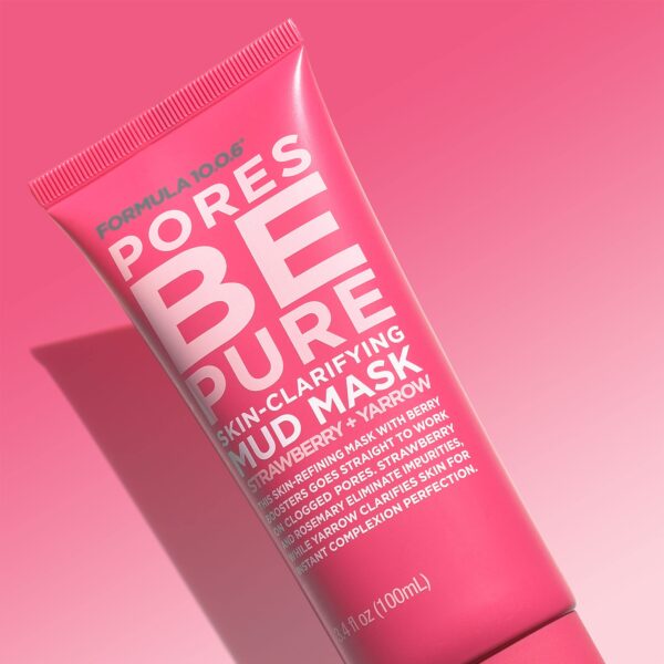 FORMULA 10.0.6 - Pores Be Pure Skin-Clarifying Mud Mask 3.4 fl oz. Unclogs Pores, Removes Impurities for Clear Skin, Vegan, Sulfate-Free & Cruelty-Fre - Image 5