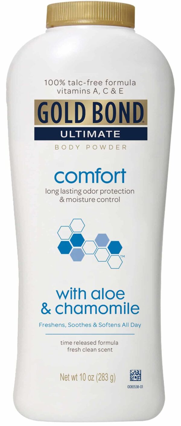 Gold Bond Ultimate Comfort Body Powder, Aloe & Chamomile 10 Ounce (Pack of 4)