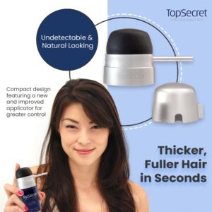 Top Secret Hair Thickening Building Fibers Applicator Included - Undetectable & Natural Hair Filler - for Men & Women - Instantly Fill In Fine Thinnin - Image 2