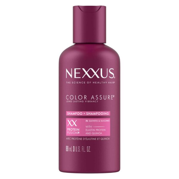 Nexxus Hair Color Assure Sulfate Free Shampoo with ProteinFusion, For Colored Treated Hair Color Shampoo 3 oz