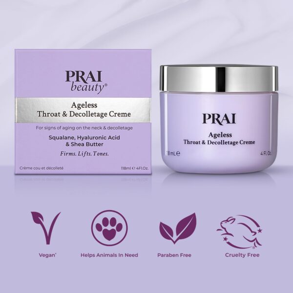 PRAI Neck Creme for Tightening & Firming Beauty | Neck Firming Cream That Boosts Elasticity | Cruelty & Paraben-Free Vegan Neck Tightening Cream | Nec - Image 7
