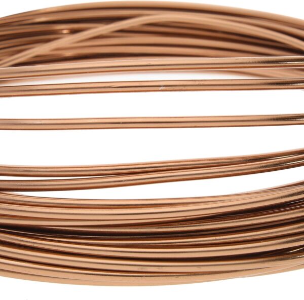 The Beadsmith Anodized Aluminum Wire ? 12 Gauge ? 39 feet ? Copper Color ? Bendable Craft Wire Used to Jewelry Making, Wire Wrapping, Sculpting, Flora - Image 3