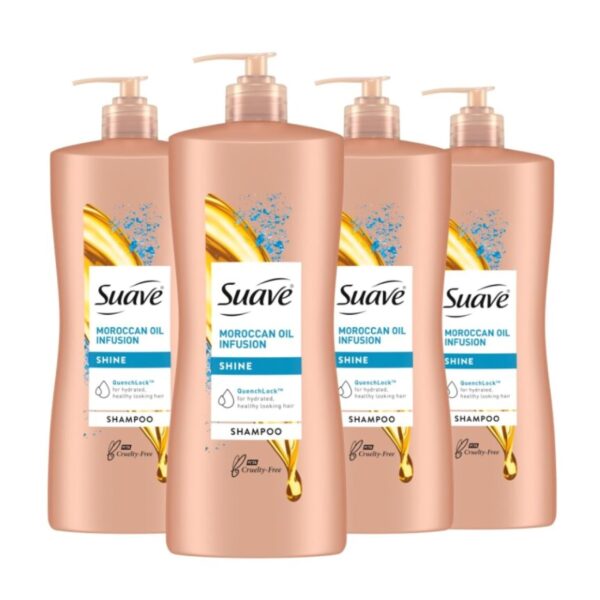 Suave Professionals Shine Shampoo Moroccan Infusion 28 Oz(Pack of 4)