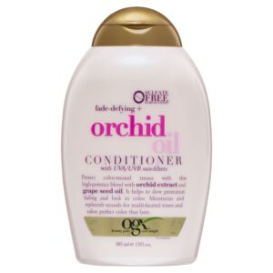 OGX Fade-Defying Orchid Oil Conditioner with UVA/UVB Sun Filters, 13 Ounces - Image 1