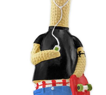 Ruffin’ It Tony Mohawk Durable Latex Chicken Dog Toy, Large