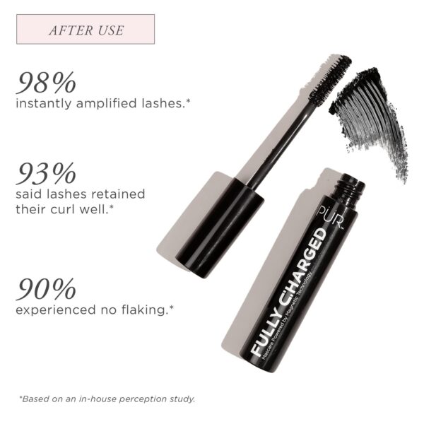 P?R Beauty Fully Charged Mascara for Eye Lash Volume & Length (Black) - Travel Size Thickening, Volumizing, & Lengthening Mascara Powered by Magnetic - Image 6