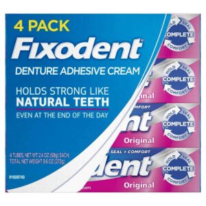 Fixodent Original Denture Adhesive Cream-2.4 oz, 4 pk - Image 1