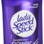Lady Speed Stick Invisible Dry Antiperspirant & Deodorant, Wild Freesia - 2.3 oz - 2 pk by Lady Speed Stick,2.3 Ounce (Pack of 2)